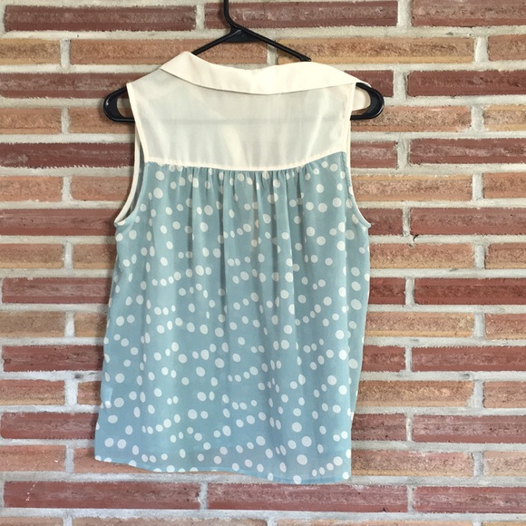 Blue/cream Blouse - Picture 4 of 4